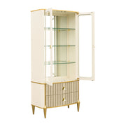 Scotts Square - Display Cabinet - Light Champagne - R&R Furniture Gallery (Fountain Valley, CA)