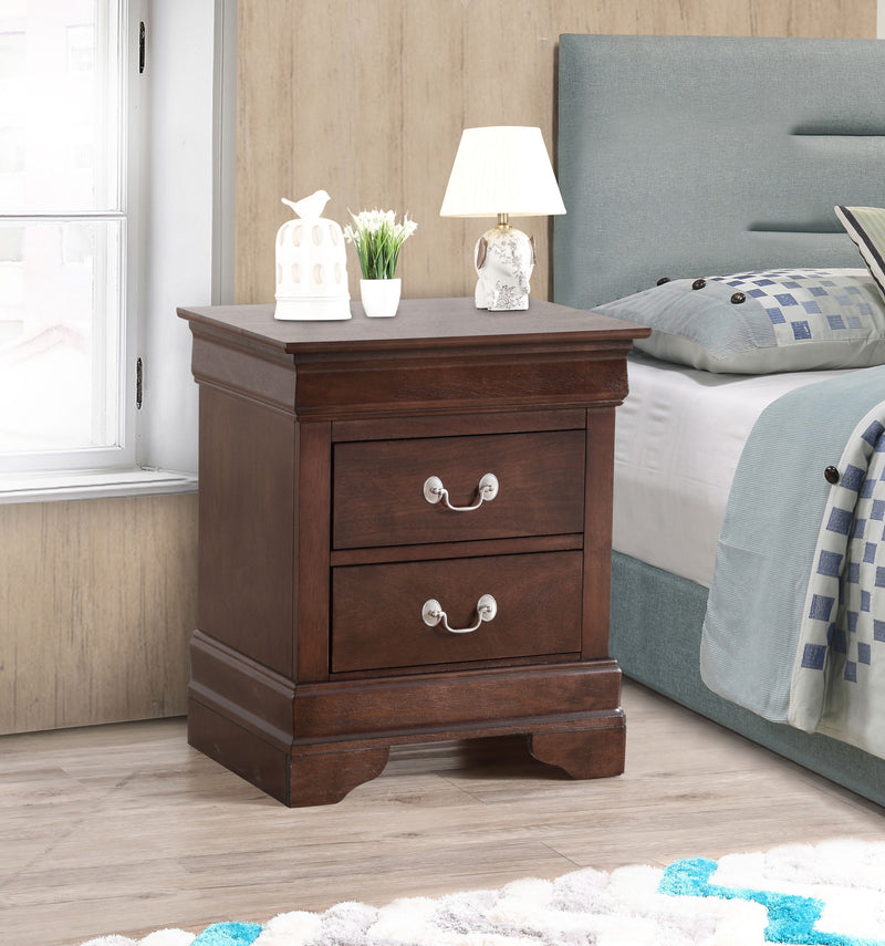 Louis Phillipe - Nightstand - Cappuccino - R&R Furniture Gallery (Fountain Valley, CA)