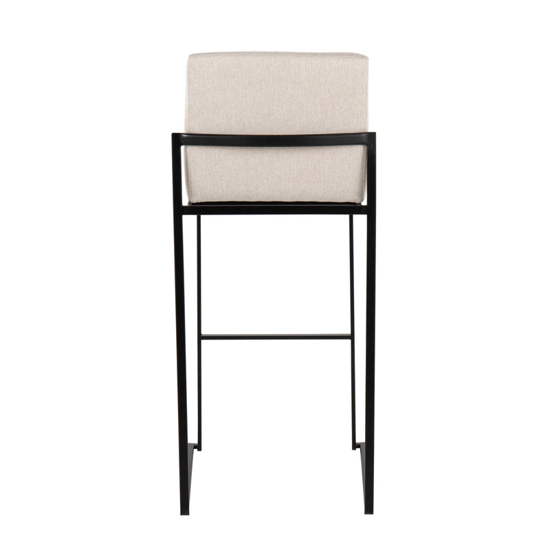 Lumi Source Fuji contemporary high back barstool with elegant design, featuring sleek modern styling in a set of stools.