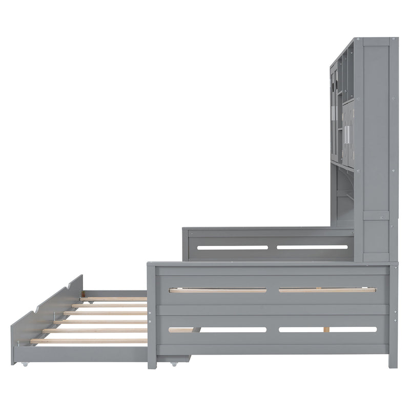 Daybed With All-In-One Cabinet And Shelf - R&R Furniture Gallery (Fountain Valley, CA)
