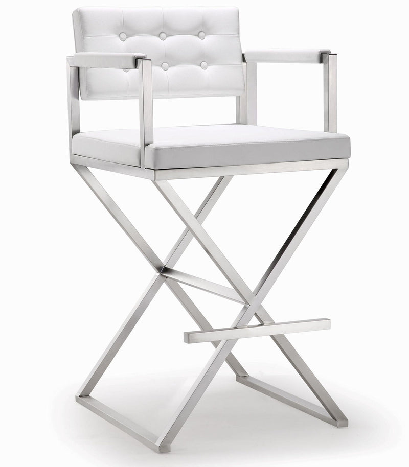 Director - Stainless Steel Barstool - R&R Furniture Gallery (Fountain Valley, CA)