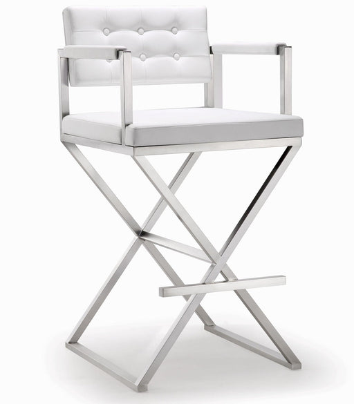 Director - Stainless Steel Barstool - R&R Furniture Gallery (Fountain Valley, CA)