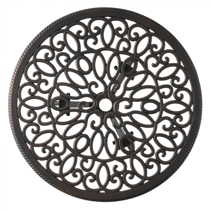 Charleston 3 Pieces Cast Bistro Set - Copper - R&R Furniture Gallery (Fountain Valley, CA)