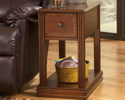 Breegin - Chair Side End Table - Removable Tray - Brown - R&R Furniture Gallery (Fountain Valley, CA)