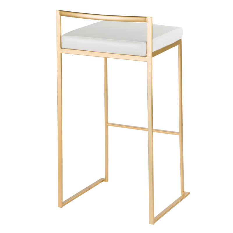 Lumi Source Fuji contemporary glam barstool with quality construction, featuring a sleek design and modern style for stool sets.