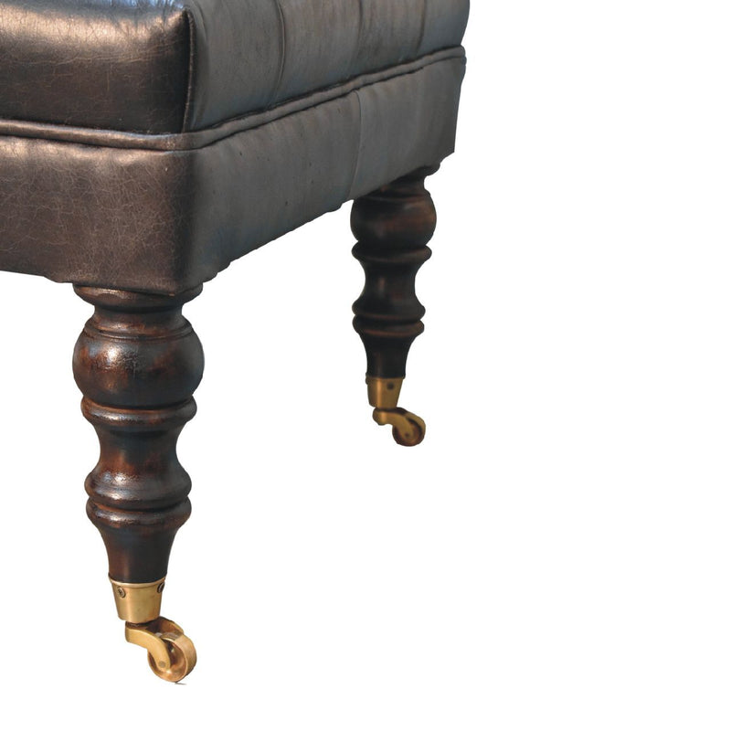 Buffalo - Ottoman With Castor Legs - R&R Furniture Gallery (Fountain Valley, CA)