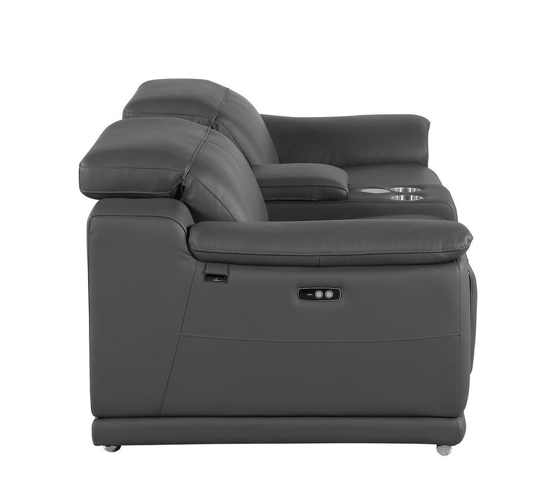 9762 - 3-Piece Modular Power Reclining Console Loveseat With 2 Power Recliners In