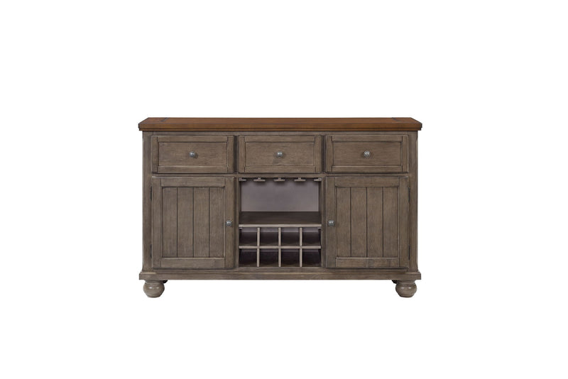 Rustic 2 Tone Sever With Powerpack - Gray - R&R Furniture Gallery (Fountain Valley, CA)