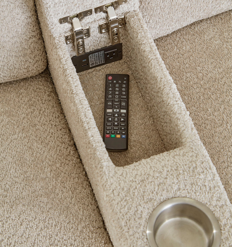 Modesto - Modular Power Reclining Sectional With Power Adjustable Headrests - R&R Furniture Gallery (Fountain Valley, CA)