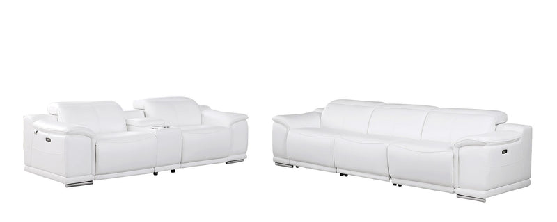 9762 - 6-Piece Modular Power Reclining Sofa And Console Loveseat Set With 5 Power Recliners In