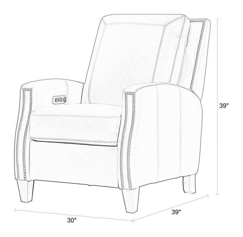 Hunter - Power Cordless High Leg Recliner - R&R Furniture Gallery (Fountain Valley, CA)
