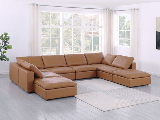 1100 - Top-Grain Italian Leather 8-Piece Sectional With Chaise - R&R Furniture Gallery (Fountain Valley, CA)