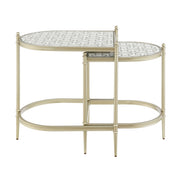 Zaba - Nesting Table - Glass Top & Silver - R&R Furniture Gallery (Fountain Valley, CA)