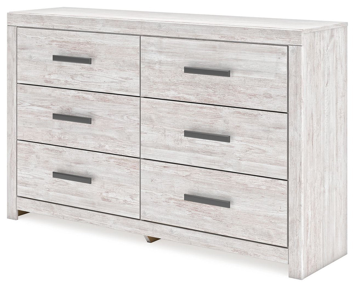 Cayboni - Six Drawer Dresser - Whitewash - R&R Furniture Gallery (Fountain Valley, CA)