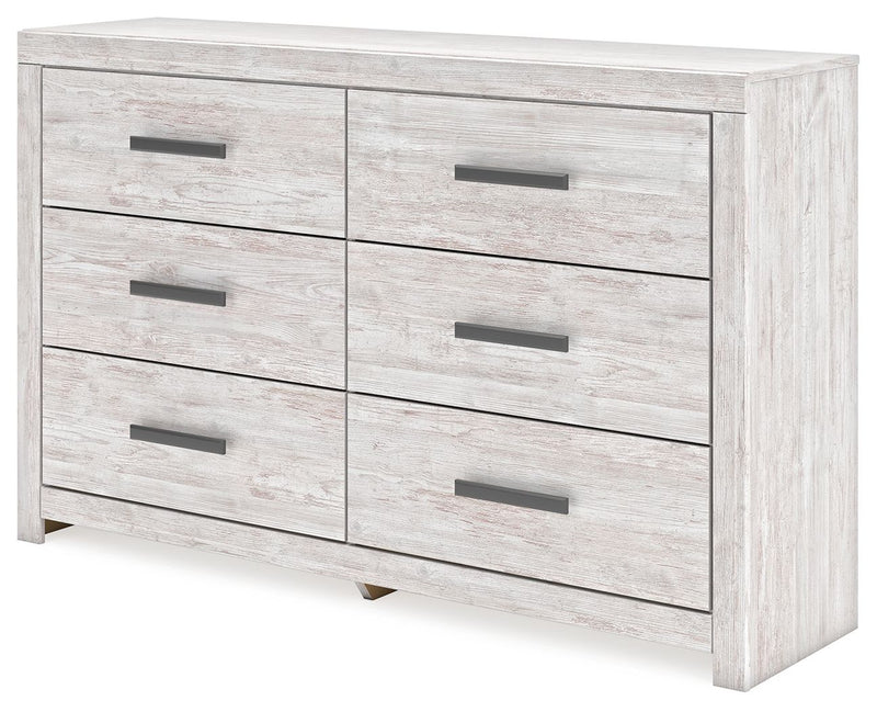 Cayboni - Six Drawer Dresser - Whitewash - R&R Furniture Gallery (Fountain Valley, CA)