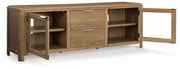 Rencott - Extra Large TV Stand - Light Brown - R&R Furniture Gallery (Fountain Valley, CA)