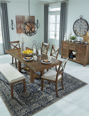 Moriville - Rectangular Dining Room Extension Table - Grayish Brown - R&R Furniture Gallery (Fountain Valley, CA)