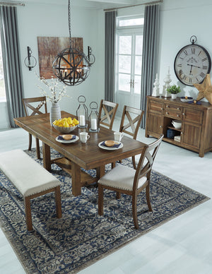 Moriville - Rectangular Dining Room Extension Table - Grayish Brown - R&R Furniture Gallery (Fountain Valley, CA)