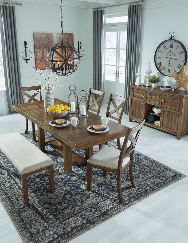 Moriville - Rectangular Dining Room Extension Table - Grayish Brown - R&R Furniture Gallery (Fountain Valley, CA)