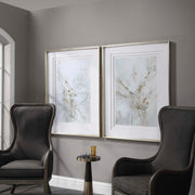 Uttermost Ethos framed abstract print artwork with gold border, modern decorative wall art for contemporary interior design.