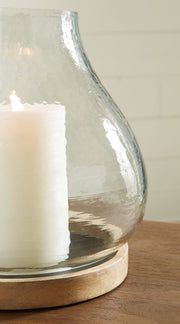 Adalisen - Candle Holder - Clear / Brown - R&R Furniture Gallery (Fountain Valley, CA)