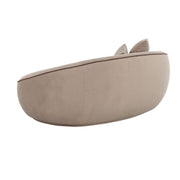 Jenny - Faux Mohair Loveseat - Taupe - R&R Furniture Gallery (Fountain Valley, CA)