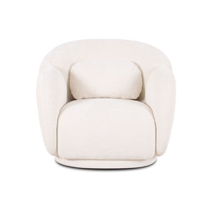 Misty - Knubby Fabric Accent Chair