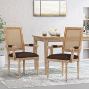 Elegant French Country Style Dining Chair With Cane Backrest - R&R Furniture Gallery (Fountain Valley, CA)
