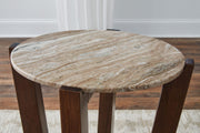 Tanidore - Round End Table - Warm Brown - R&R Furniture Gallery (Fountain Valley, CA)