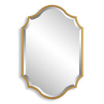 Mirror With Elegant Curves And Arches - Gold Leaf