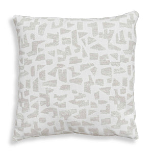 Scatter - Abstract Outdoor Pillow - Gray / White