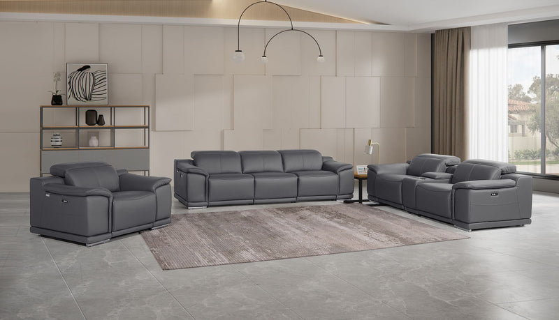9762 - 7-Piece Modular Power Reclining Sofa, Loveseat And Chair Set With 5 Power Recliners In - R&R Furniture Gallery (Fountain Valley, CA)