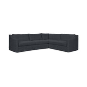 Classic Home Kipton upholstered corner sectional in neutral fabric, showcasing plush cushions and modern design for living room comfort.