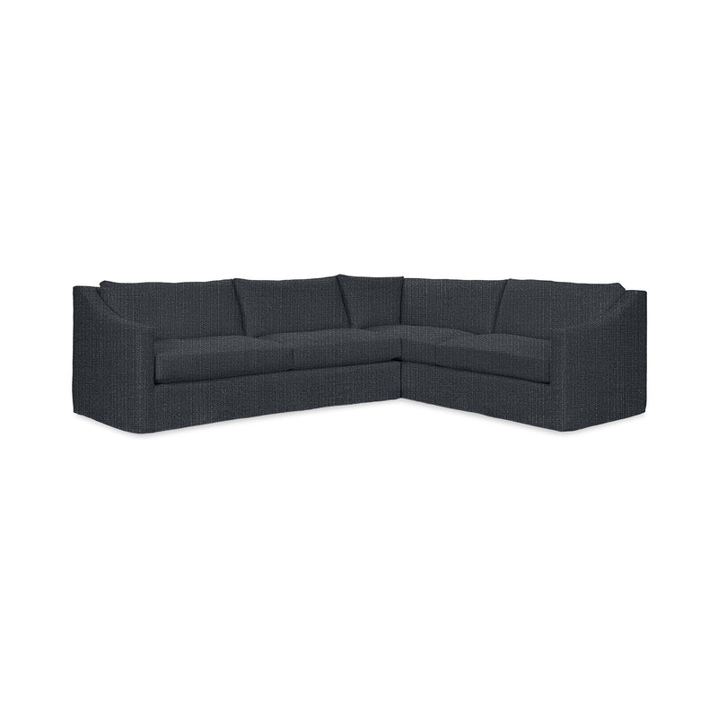 Classic Home Kipton upholstered corner sectional in neutral fabric, showcasing plush cushions and modern design for living room comfort.