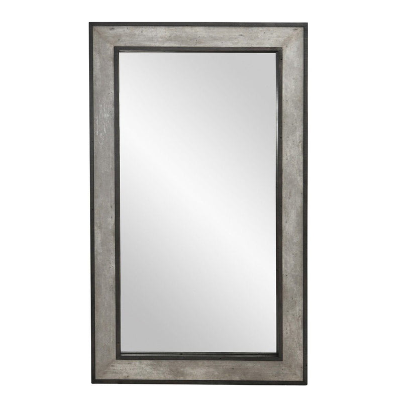 Webster - Floor Mirror - Weathered Cement - R&R Furniture Gallery (Fountain Valley, CA)