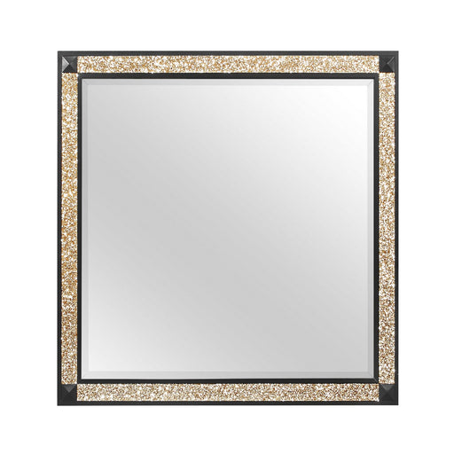 Lively - Mirror With Glitter Detail - Black - R&R Furniture Gallery (Fountain Valley, CA)