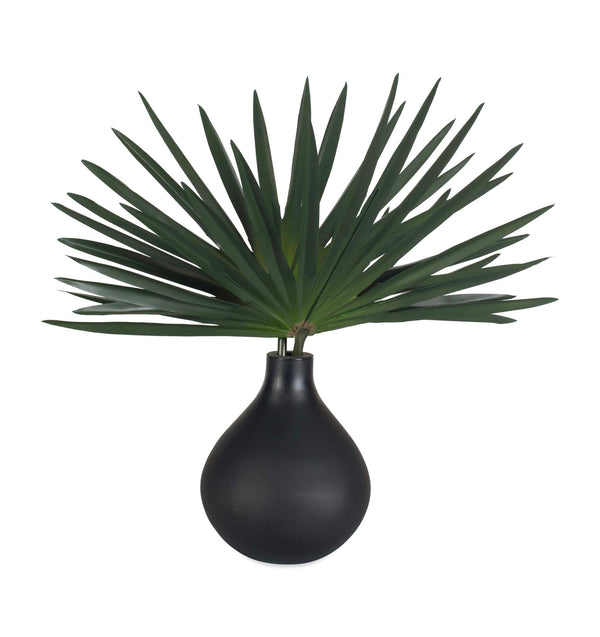 Axis Palm - Accent & Vase - Black / Green