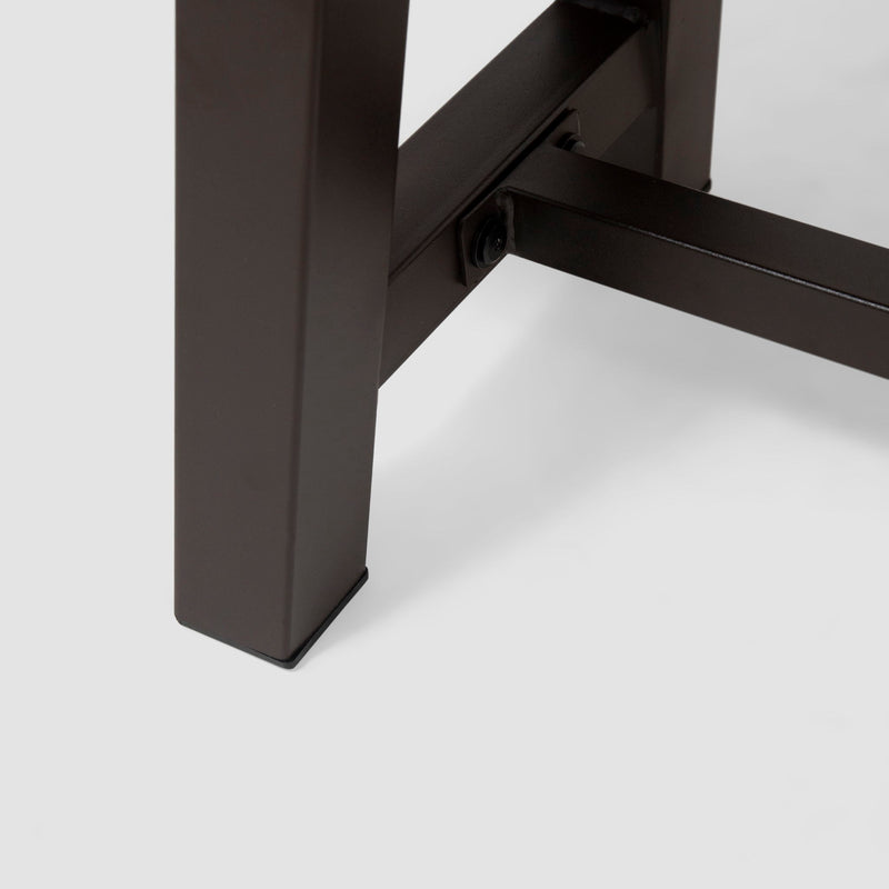 Noble House Carlisle dining bench with wooden frame and upholstered seat, ideal for kitchen or dining room seating.