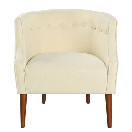 Contemporary Upholstered Club Chair With Button Tufting - R&R Furniture Gallery (Fountain Valley, CA)