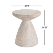Outdoor / Indoor Lightweight Concrete Side Table - R&R Furniture Gallery (Fountain Valley, CA)