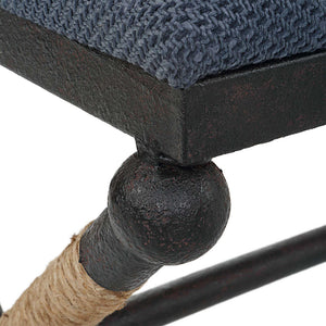 Firth - Rustic Bench - Navy
