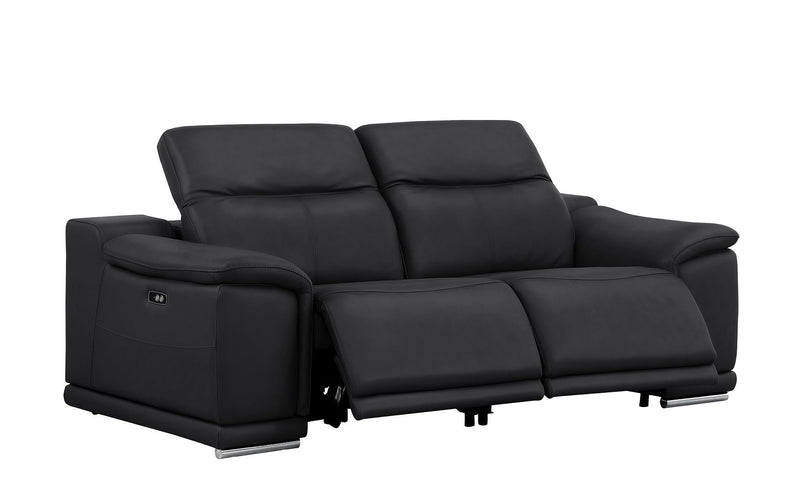 2679 - Power Reclining Sofa, Loveseat & Chair Set In Genuine Leather (6 Recliners)