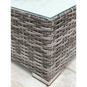 6 Person Wicker Seating Group With Premium Cushions - Gray Mix - R&R Furniture Gallery (Fountain Valley, CA)