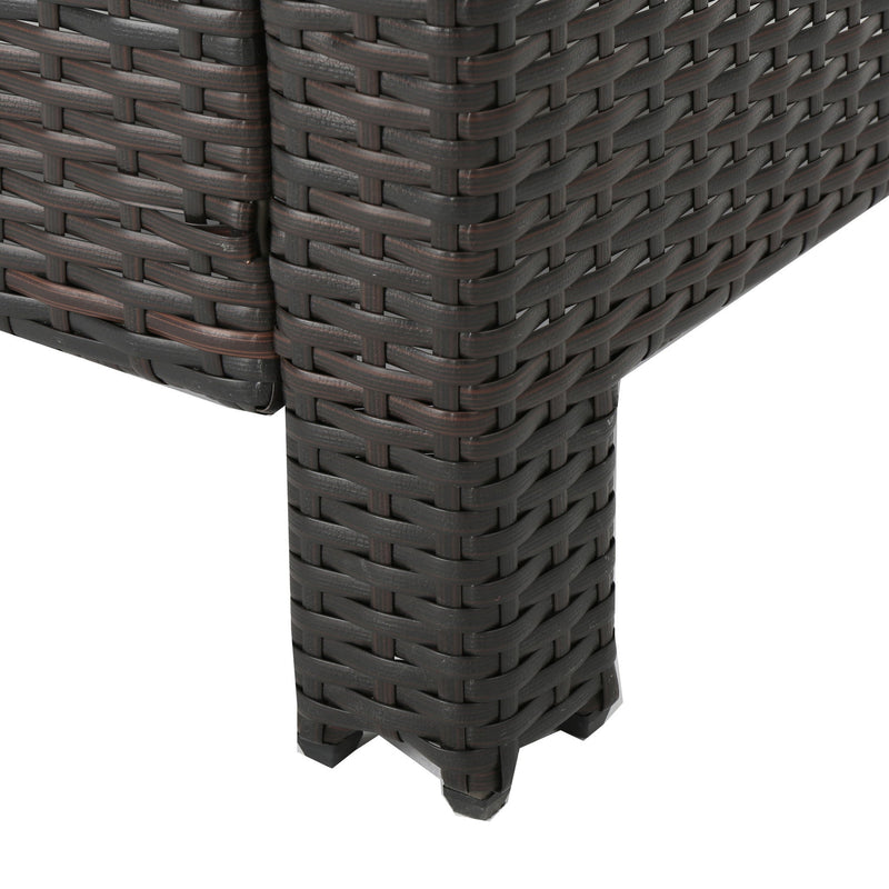 Antibes - 4 Pieces Wicker Chat Set - Brown / Beige - R&R Furniture Gallery (Fountain Valley, CA)