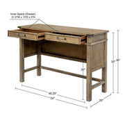 Belfast - Occasional Table With 2 Drawers - Reclaimed Natural - R&R Furniture Gallery (Fountain Valley, CA)