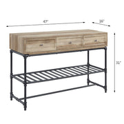 Brantley II - Sofa Table - Oak & Sandy Black - R&R Furniture Gallery (Fountain Valley, CA)