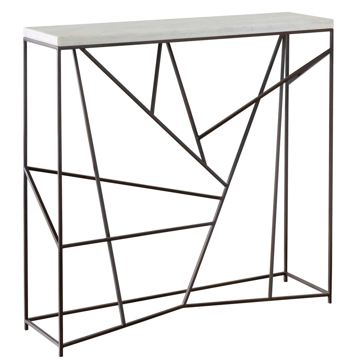 Pick Up Sticks - Console Table - Bronze / White