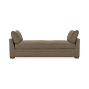 Classic Home Audrey daybed with wooden frame and plush white mattress, styled with decorative pillows and cozy bedding.