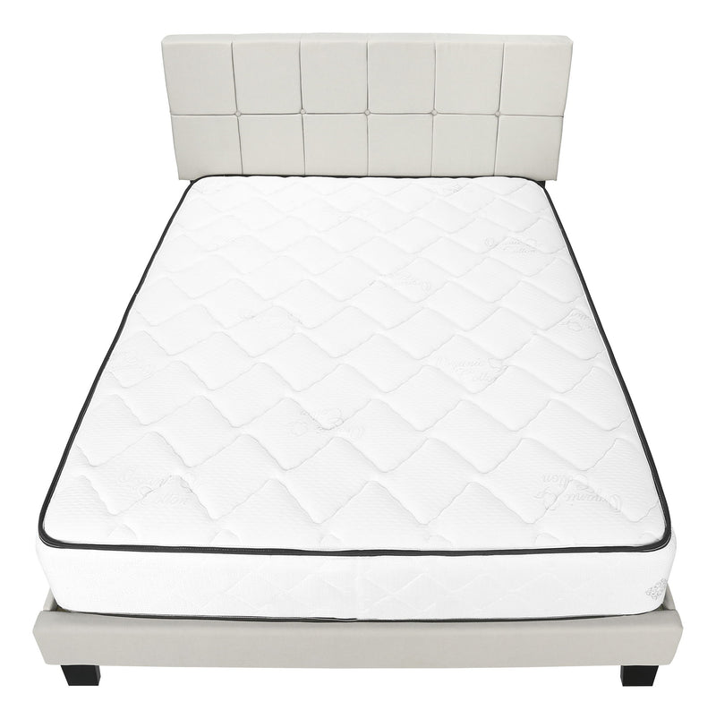 Queen Size Bed, Upholstered, Transitional - Beige - R&R Furniture Gallery (Fountain Valley, CA)