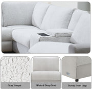 Tarrance - Modular Armless Chair - Gray - R&R Furniture Gallery (Fountain Valley, CA)